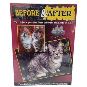 Before & After Two Jigsaw Puzzles - Two 500 Pieces Puzzles